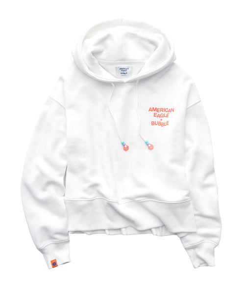 AE x Bubble Fleece Hoodie - White